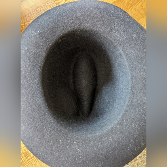 Reinard Plank Black with dye Wool Hat - Picture 3 of 4